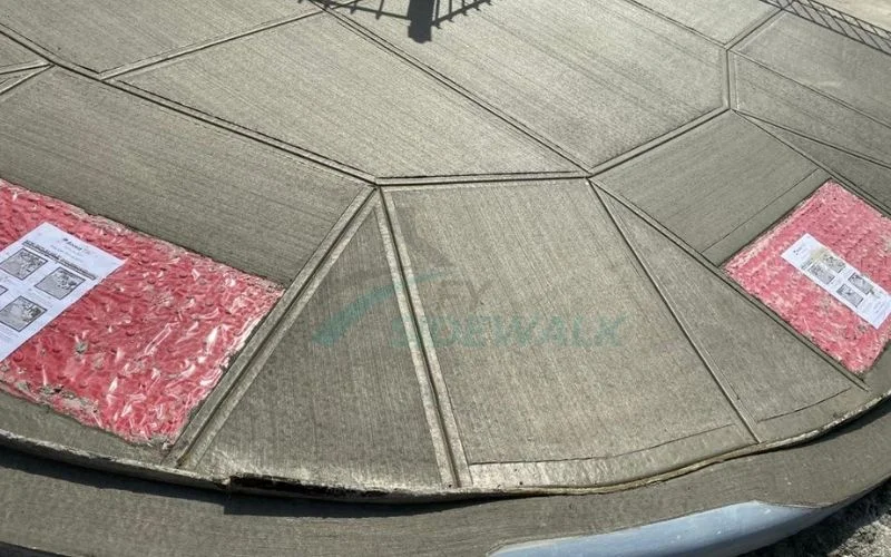 repaired concrete sidewalk corner with clean finish in brooklyn